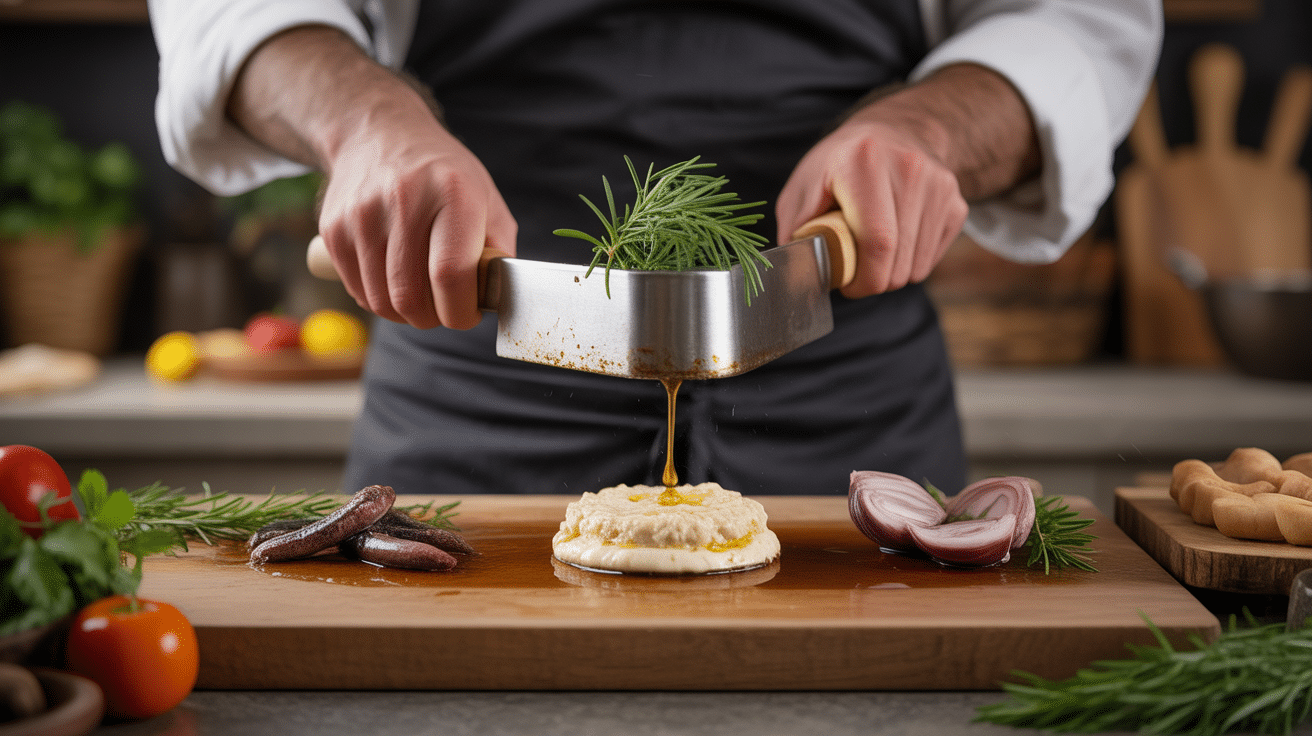 préparation texture recette anchoïade crémeuse mortier fouet