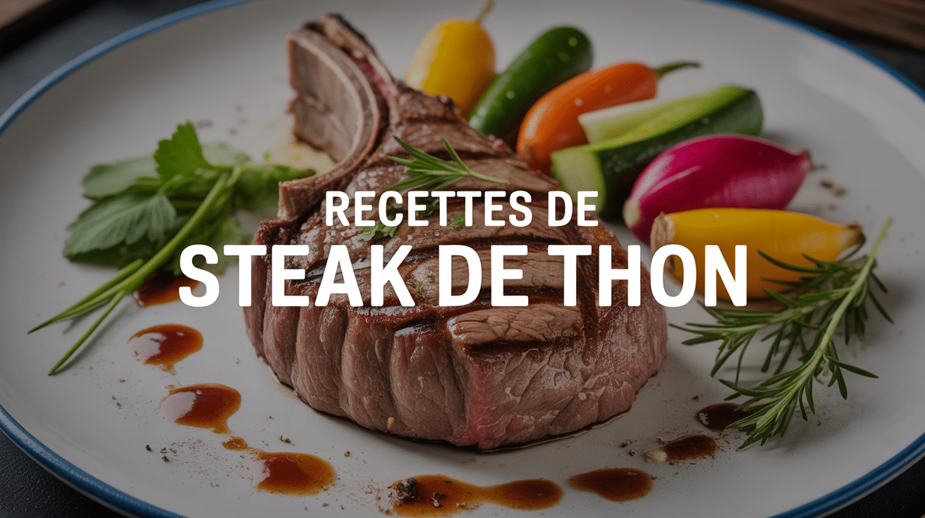 Steak de thon grillé recettes de steak de thon assiette légumes