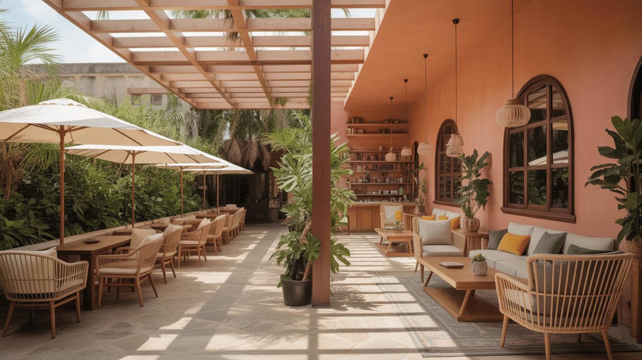 salons tea time bristol modernes vintage terrasse