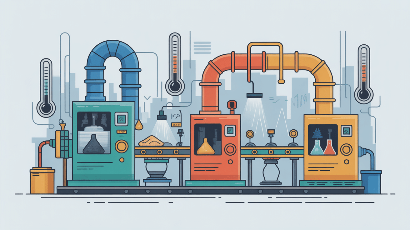 une chupa chups au chewing gum à chaque étape de fabrication