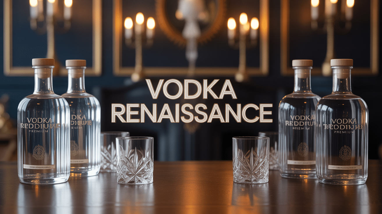 vodka renaissance luxe bouteilles premium élégant