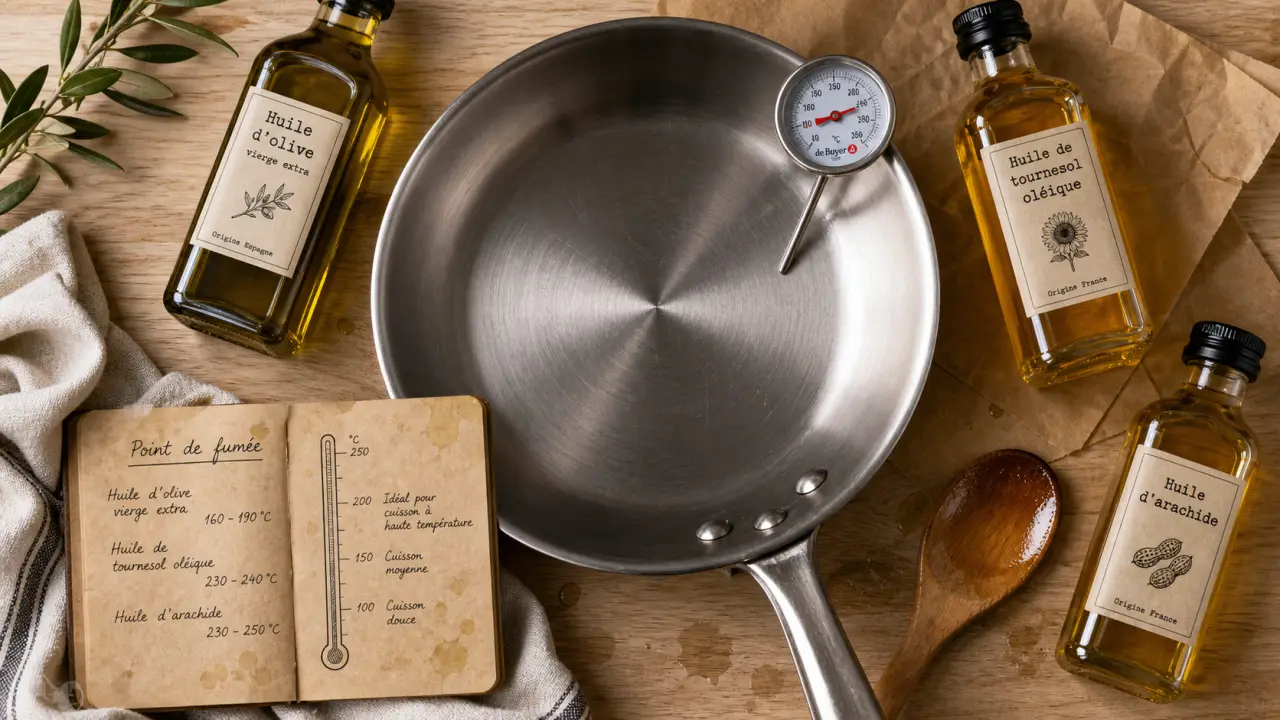 Quelle huile pour la cuisson : huile d’olive, colza ou arachide, point de fumée