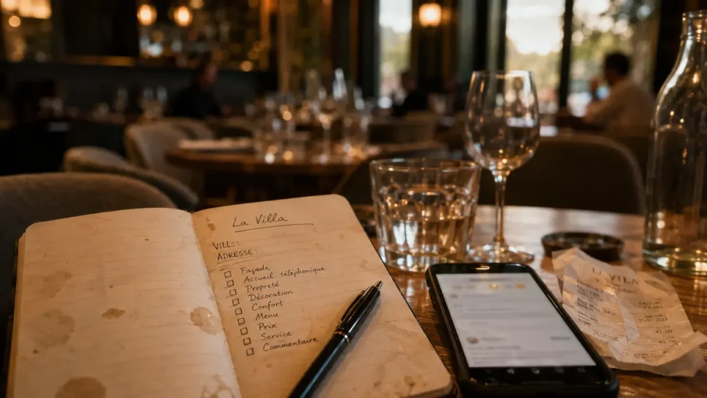 Avis sur restaurant La Villa : vérifiez l’adresse exacte avant de réserver