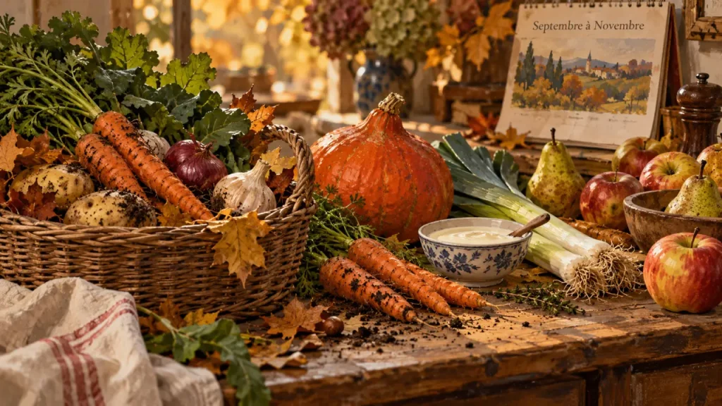 Fruits et légumes d’automne : le calendrier de septembre à novembre et une soupe de potimarron