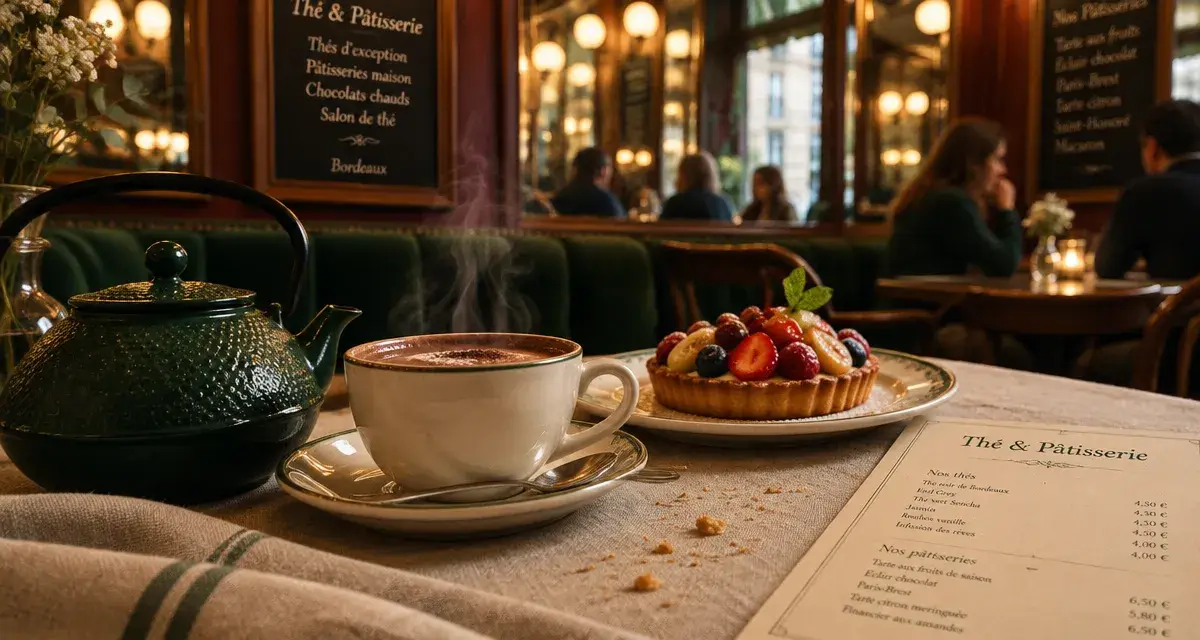 Salon de thé bordeaux : thé chaud et pâtisserie